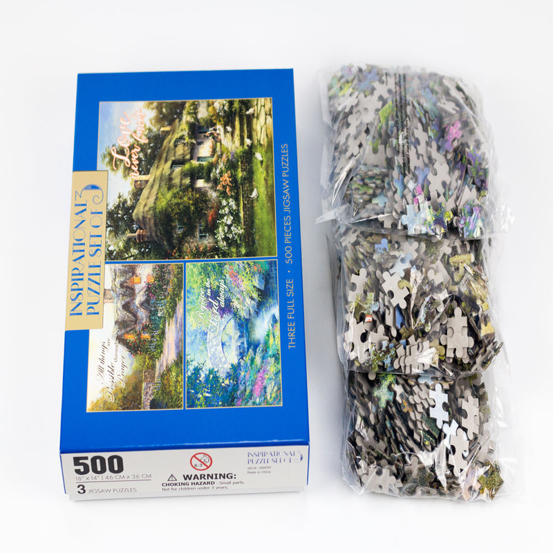 300 Pcs Jigsaw Puzzles Accept Custom Personalized Patterns wooden jigsaw puzzles Box Puzzles