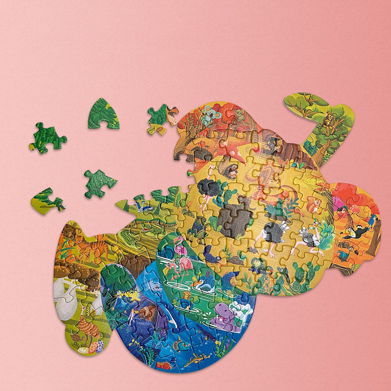 In Stock 120 Piece Puzzle Kid Paper Cardboard Complanate Jigsaw