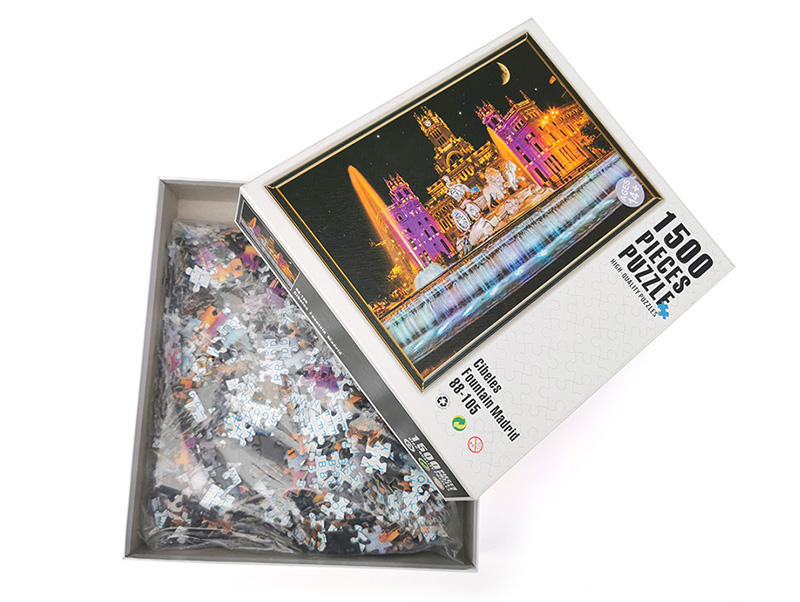 Wholesale reasonable price cutting dies for custom artwork adult DIY toy 1500 pieces jigsaw puzzle