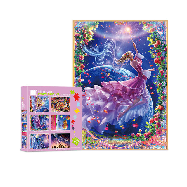 Wholesales Intellectual Puzzles Game Plastic 1000 Pieces Creative Jigsaw Puzzle