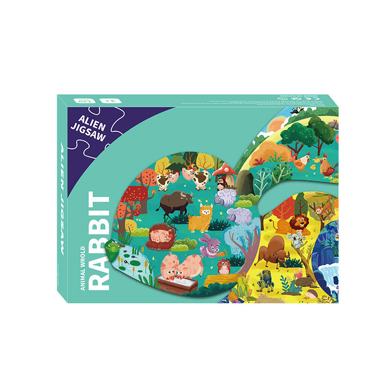 High Quality Custom Printing Puzzle Toy Factory Price 100 120 Pieces Cardboard Jigsaw Puzzle for Kids