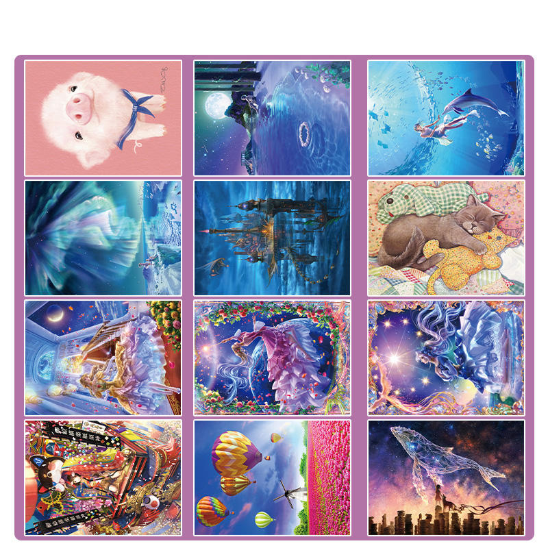 Intelligent Game Puzzle Educational Toys Color Box Plastic Jigsaw Puzzle