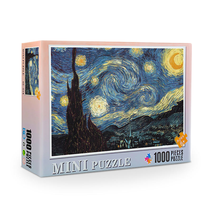 Hot Sale Custom Puzzle Board Game Paper 500 1000 piece jigsaw puzzle for Adult