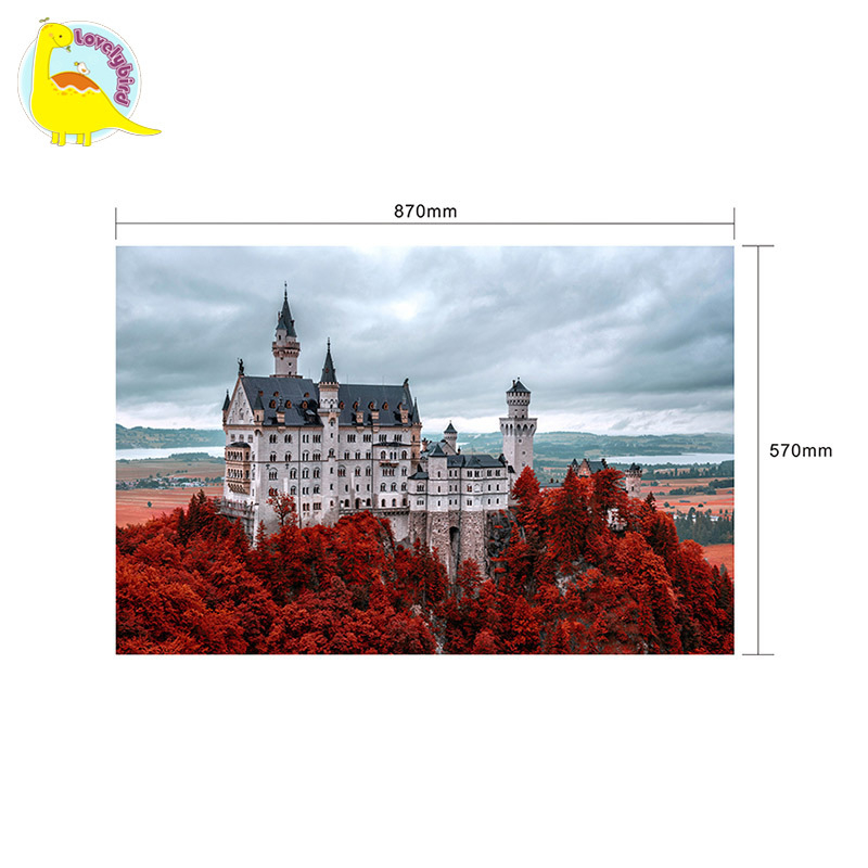 Hot Stamping Embossing Custom 1500pc Jigsaw Puzzle for Adult