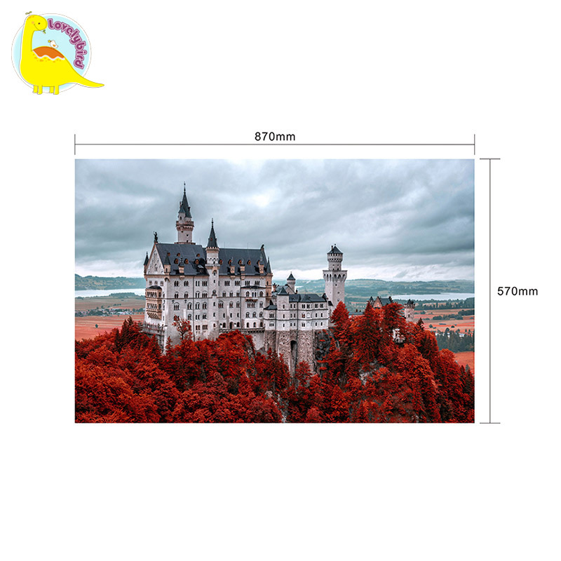 Hot Stamping Embossing Custom 1500pc Jigsaw Puzzle for Adult