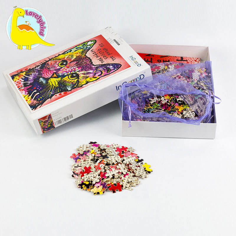 Factory Hot Sale 1000pc Wooden Puzzle for Adult