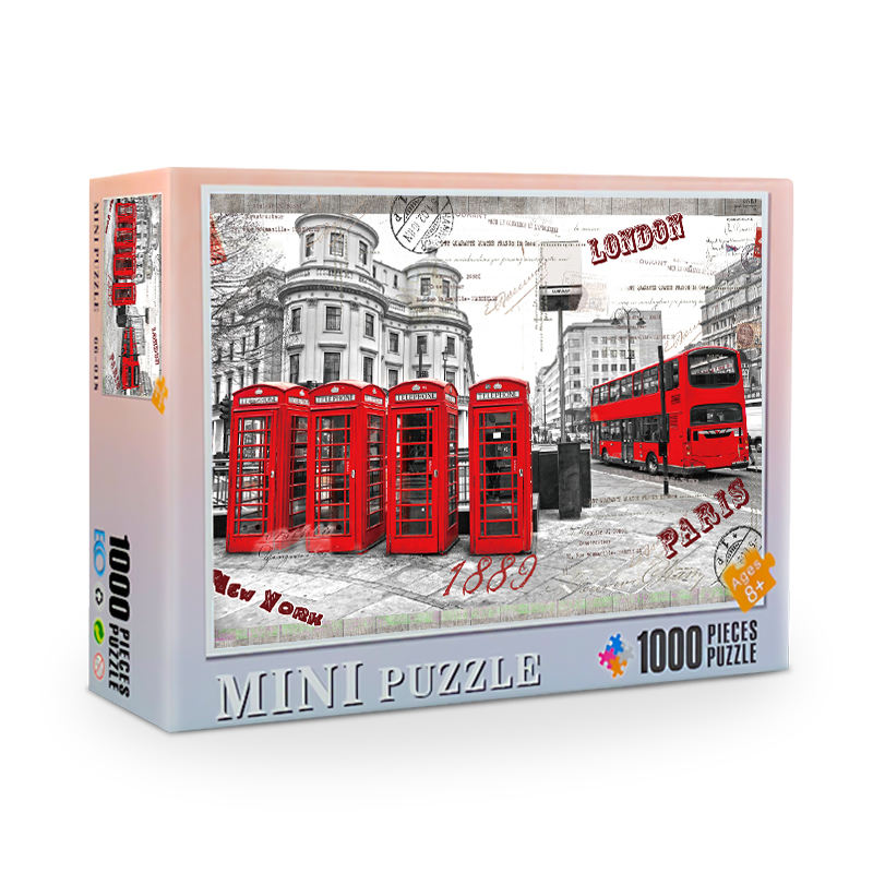 Wholesale custom paper puzzle customize unique mini puzzles for adults 1000 piece jigsaw puzzle