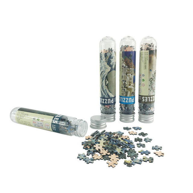 Wholesale Small Jigsaw Puzzles for Kids Mini Jigsaw Puzzle 150 Mini Tube Puzzle