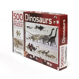 High Quality 2022 Accept Custom Logo Dinosaur 500 pcs Jigsaw Puzzles For kids and adult