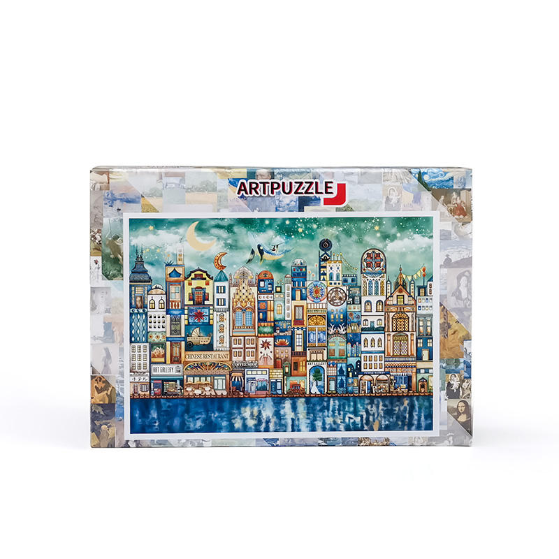 Puzzle Custom 1000 Pieces Paper eska Blue Cardboard Adults Jigsaw Puzzle For Teens