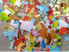 Eco Friendly Kids Cartoon Toys Puzzle 12 And 16 Piece 2 In 1 Wooden Jigsaw Puzzle