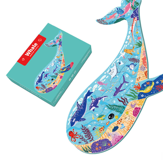 Wholesale Children Games Personalized Custom 50 80 100 Pieces Educational Jigsaw Puzzles for Kids