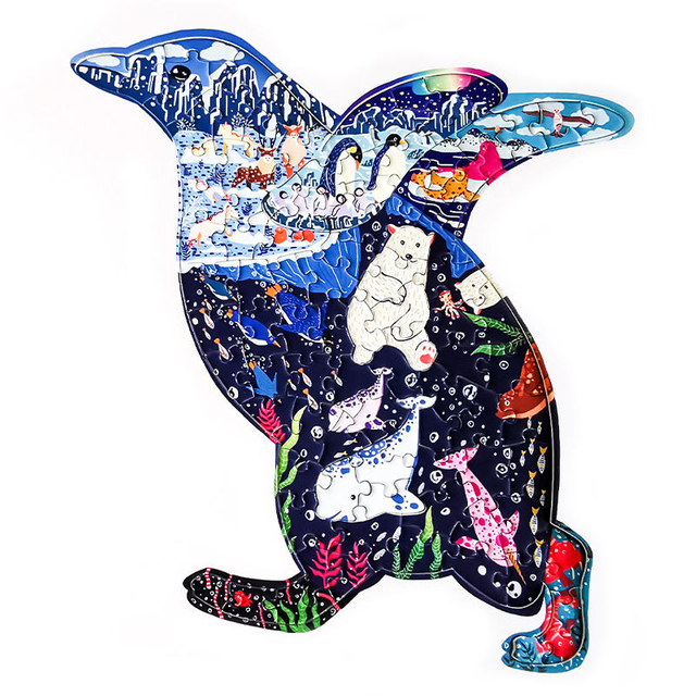 Custom Puzzles for Kids Children Animal Design 100 Pcs Paper Cardboard Jigsaw Puzzle