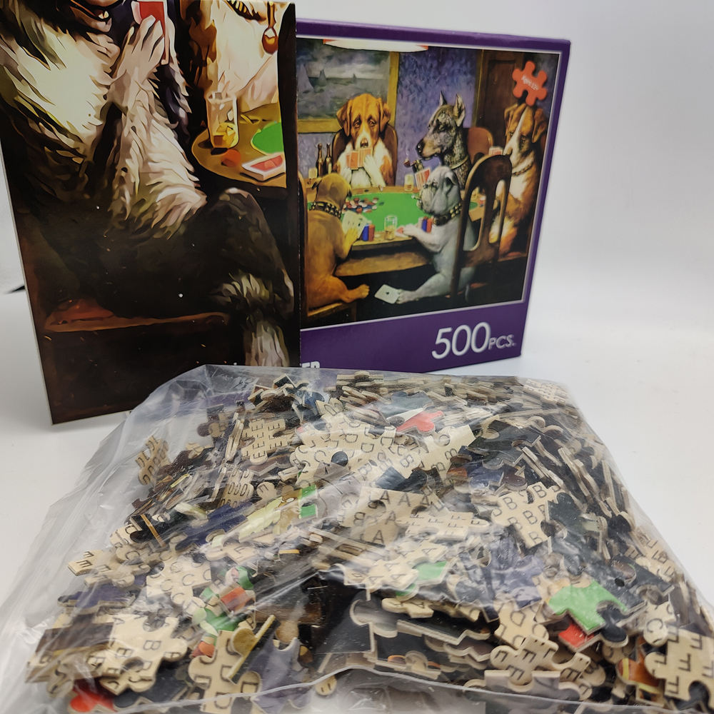 Hot sale Customized 500 Pieces Jigsaw Puzzles Wooden Toys puzzles For Adults