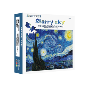 Custom Printing Chipboard Large Size Puzzle Decompression 2000 Pieces Jigsaw Puzzle For Adults
