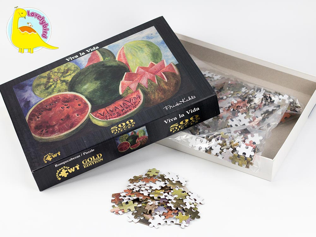 Custom Puzzle 1000 Piece 500pc Hot Stamping And Embossing Puzzle