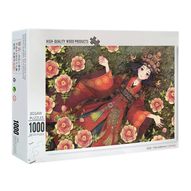 Cheap 1000 Piece Jigsaw Puzzle manufacturer custom Adult Puzzle Games With Color Box