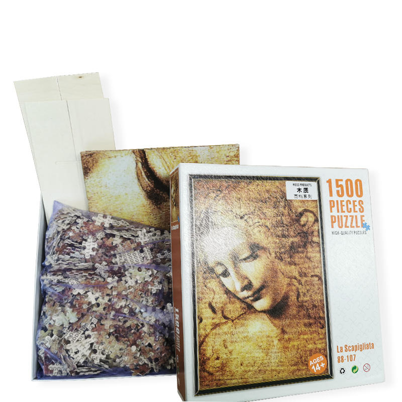 Custom Crossword Puzzle Factory Price 1500 Pieces Jigsaw Puzzles