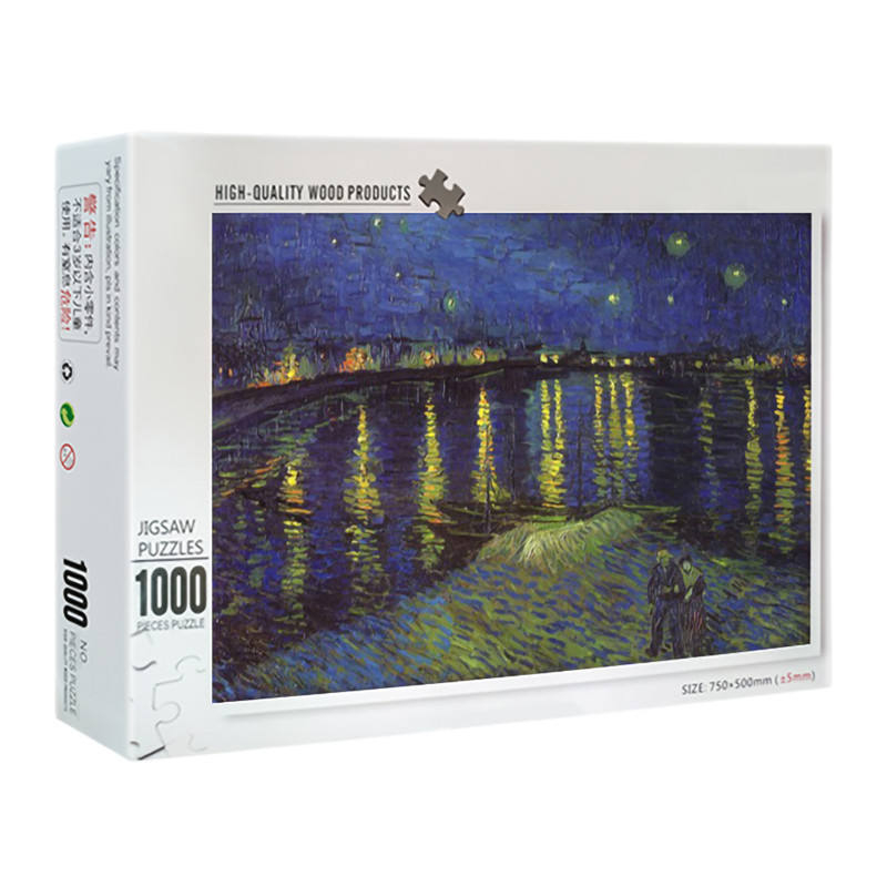 Supplier of Wholesale Puzzle Games Adult DIY Patterned Cardboard 500 1000 Puzzles