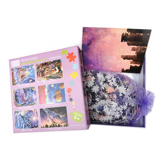 Wholesales Intellectual Puzzles Game Plastic 1000 Pieces Creative Jigsaw Puzzle