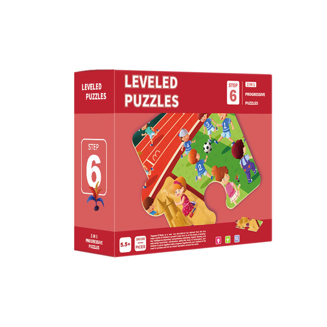 Kids 6 STEPS Paper Jigsaw Puzzle for Kids