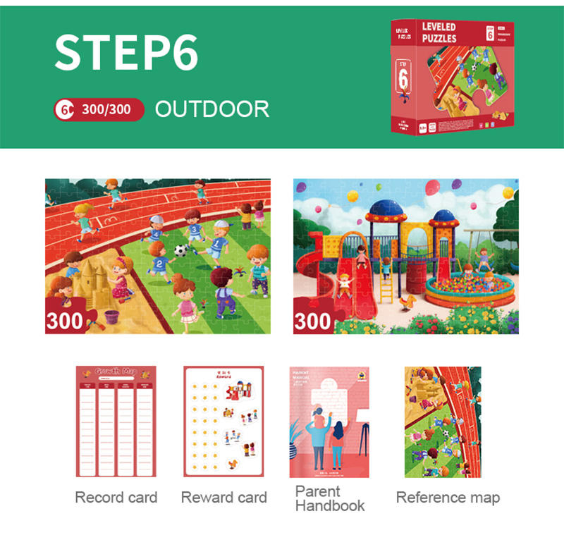 Kids Low MOQ RTS Early Educational Different Level Animal Jigsaw puzzle for Children