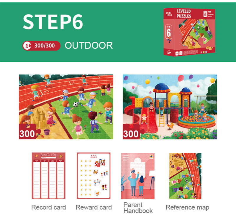 Kids Low MOQ RTS Early Educational Different Level Animal Jigsaw puzzle for Children