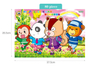 High Quality Custom Children Jigsaw Puzzle Wooden Puzzle Toy Learning 2 in 1wooden Puzzle