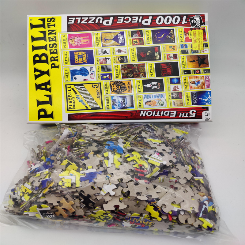 High Quality Factory Price Custom box printing Large Pieces for Teenagers Wooden 1000 pieces Jigsaw Puzzle