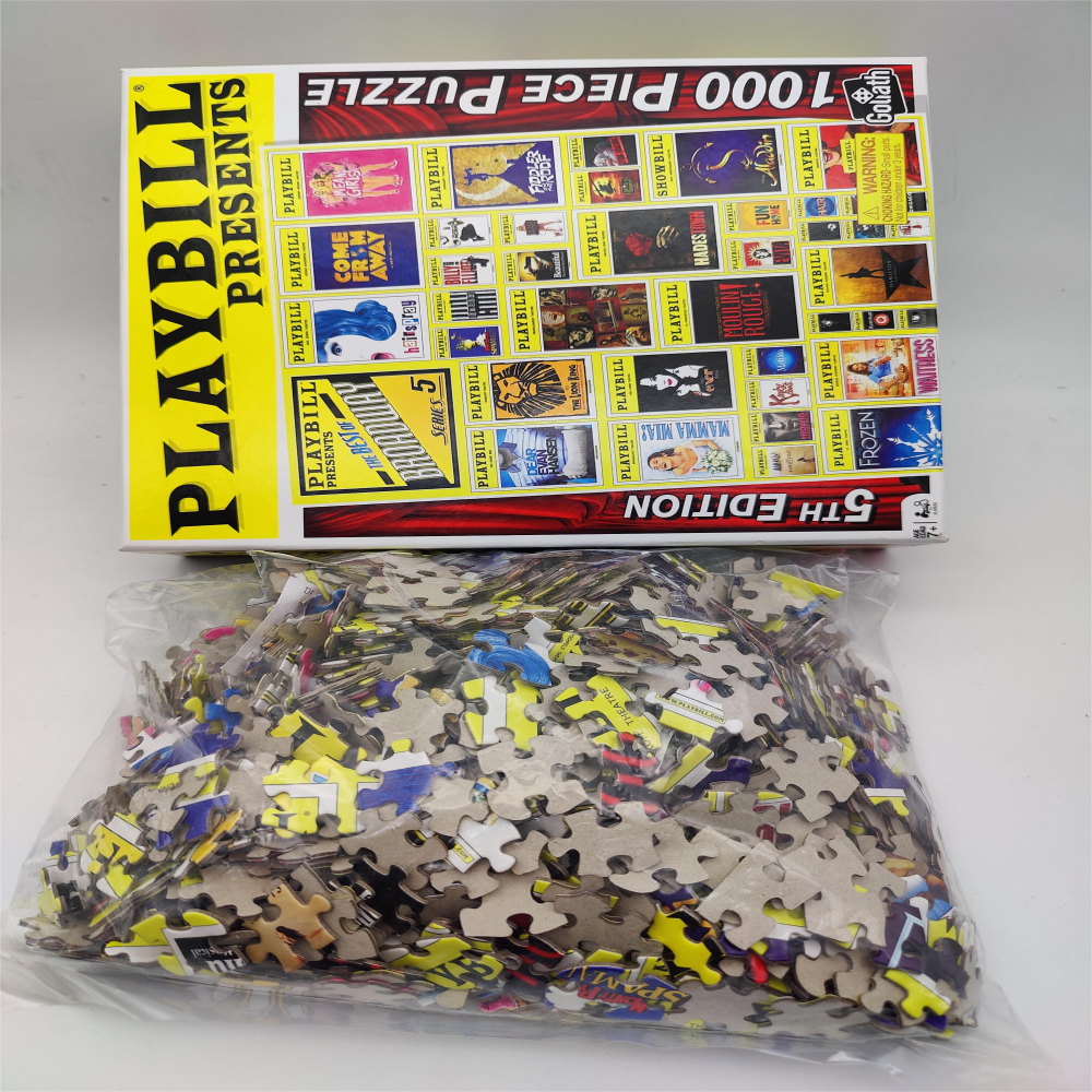 High Quality Factory Price Custom box printing Large Pieces for Teenagers Wooden 1000 pieces Jigsaw Puzzle