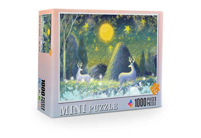 1000 Pieces Mini White Cardboard Jigsaw Puzzle For Adults Toys