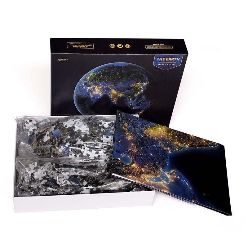 Circle Puzzle Educational Toys earth Round 500pcs jigsaw puzzle for kids adult