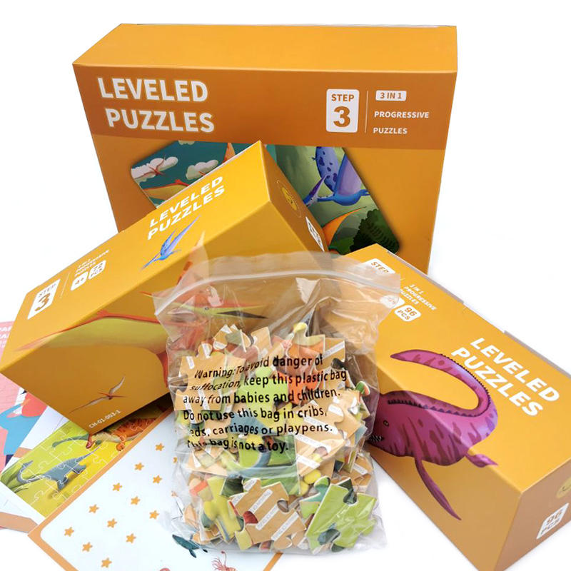 Kids Advanced Technology Cardboard Wholesale Customized Animal Design Jigsaw Puzzle for Children