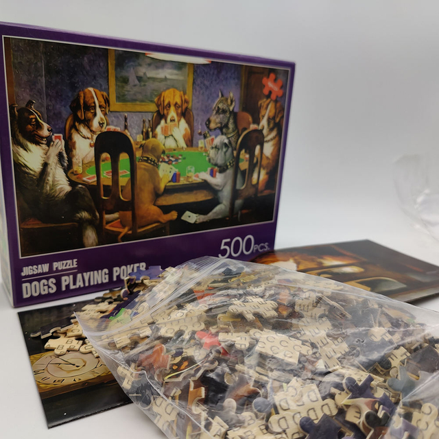 Wholesale Educational Toy Custom Cardboard Wood Jigsaw 300 Pieces DIY Jigsaw Puzzle