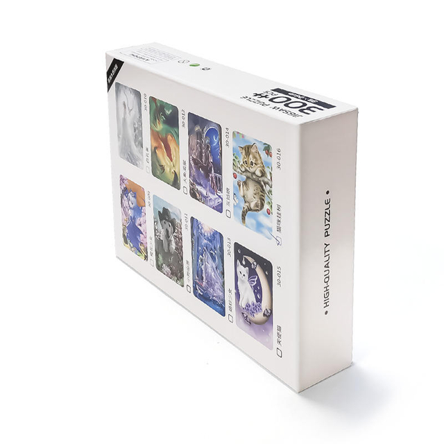 High quality Custom puzzle factory price 300 500 piece cardboard or wooden jigsaw puzzles for adult