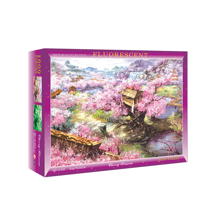 Free Sample Luminous Custom Made Adult Printable Customized Jigsaw Puzzle 1000 Pieces