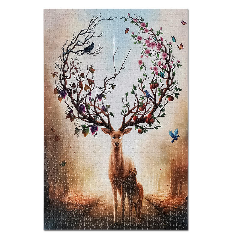 Wholesale Customized Picture 1000 Piece Wooden Puzzle Jigsaw For Adults Holder