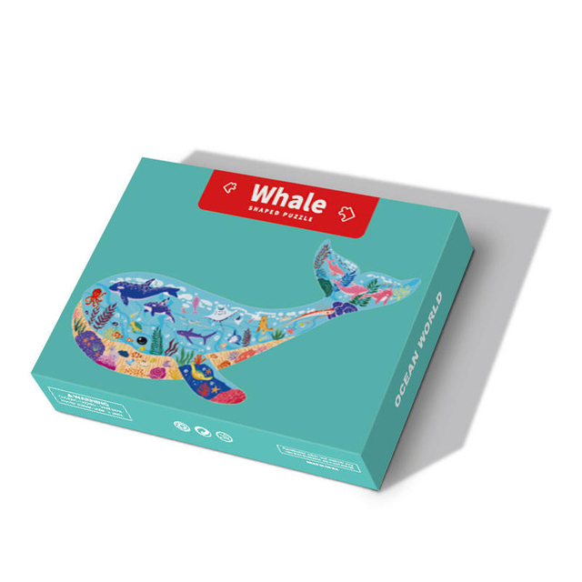 Children's Handmade Animal Model Complanate Paper Jigsaw Puzzles