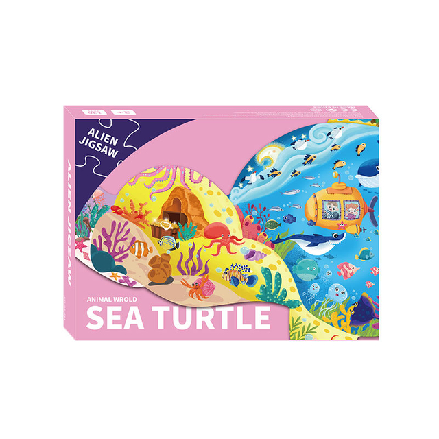 High Quality Thick Children Funny Toys White Cardboard Animals Cartoon Jigsaw Puzzle