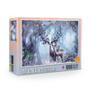 Factory production wholesale and retail white card paper mini puzzle educational toy 1000 piece jigsaw puzzle