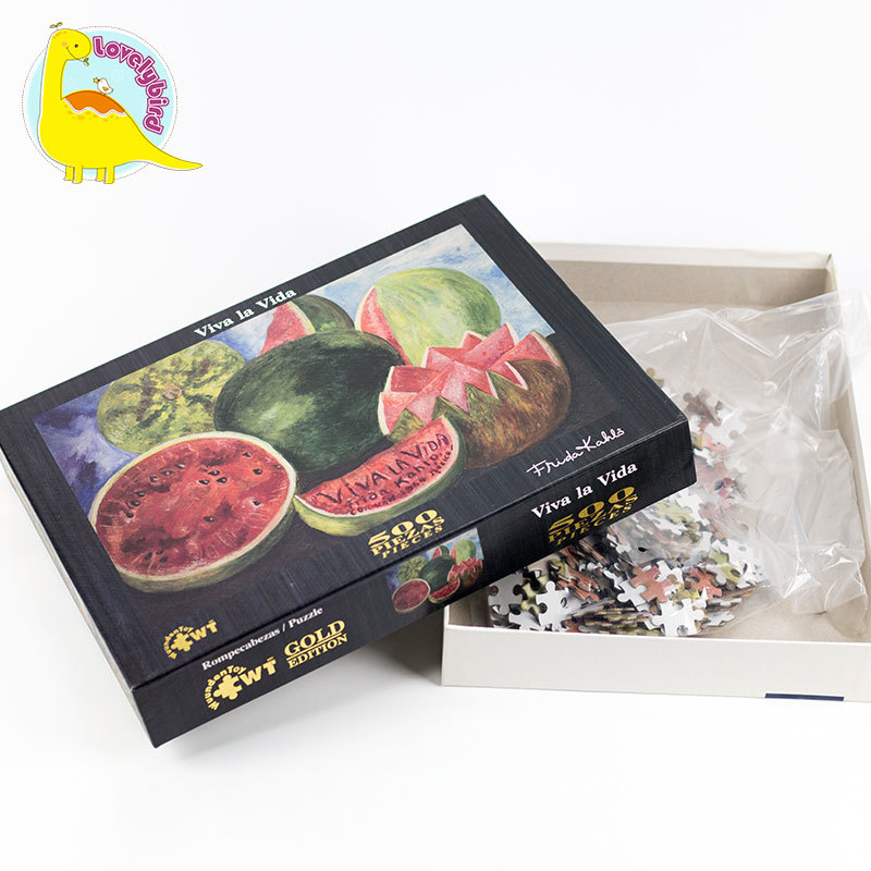 Wholesale Toy Factory Custom 500pc Jigsaw Puzzle