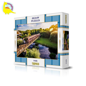 Hot Stamping Embossing Custom 1500pc Jigsaw Puzzle for Adult