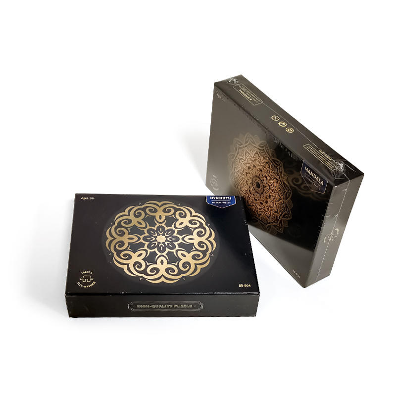 Small MOQ Circular Paper Cardboard Puzzles Round Flower Jigsaw Puzzle manufacturer