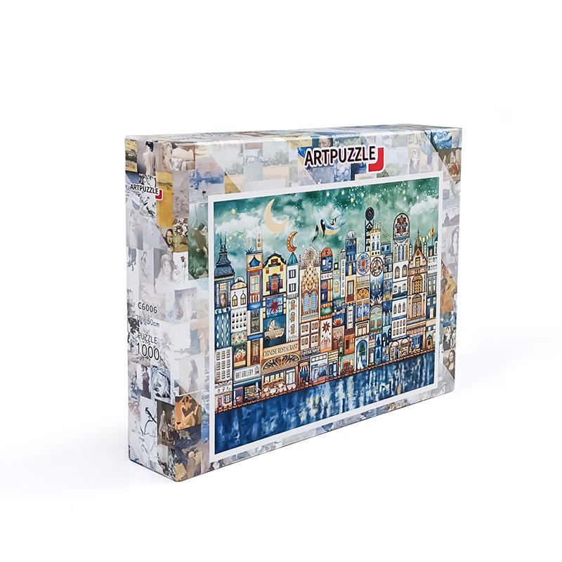 Puzzle Custom 1000 Pieces Paper eska Blue Cardboard Adults Jigsaw Puzzle For Teens