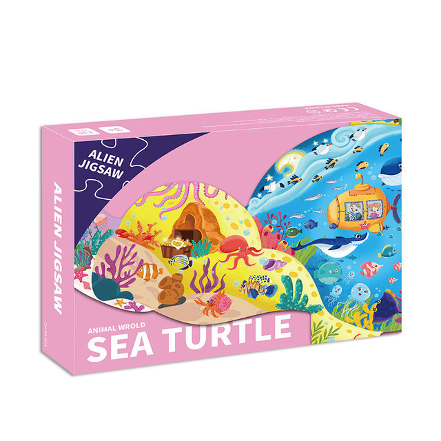 Kids Educational Toys Paper Cardboard Cartoon Animals 12 24 36 48 60 100 pcs Jigsaw Puzzle