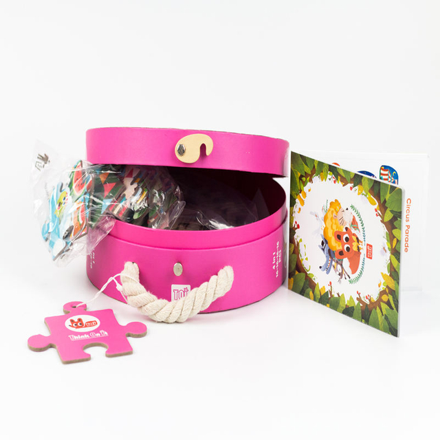 Custom Printed Thick Chipboard Kids Toy Educational Puzzle