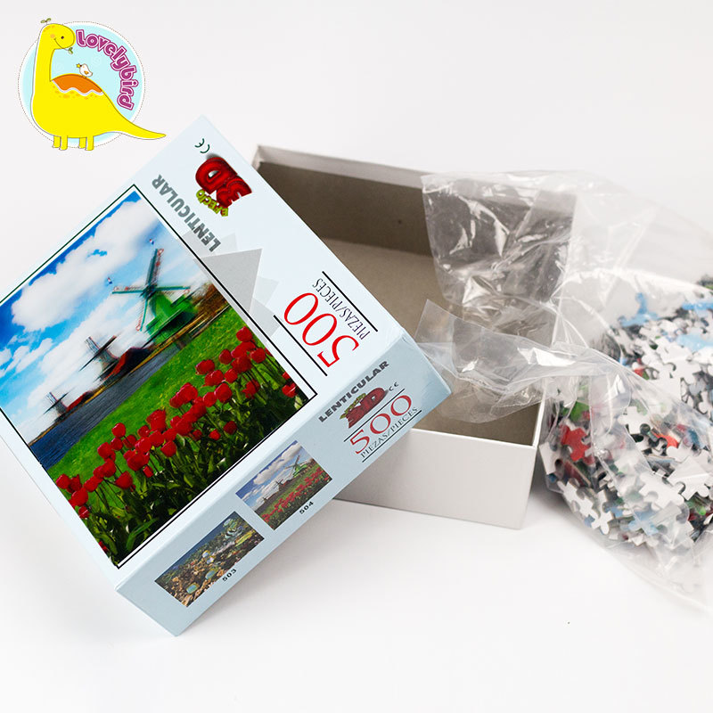 500pc Complete Lenticular Jigsaw Puzzle