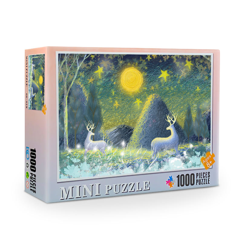 Wholesale custom paper puzzle customize unique mini puzzles for adults 1000 piece jigsaw puzzle