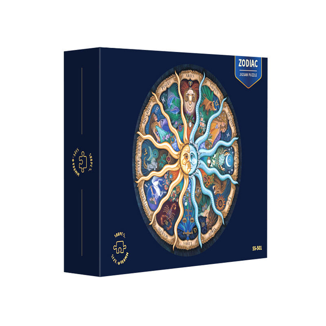Hot Sale Circle Shape Puzzle Educational Toys made Round 500 pieces Jigsaw Puzzle for Adult and kids
