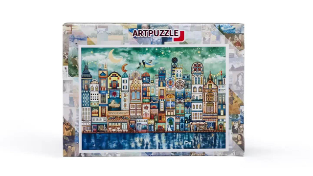 Puzzle Custom 1000 Pieces Paper eska Blue Cardboard Adults Jigsaw Puzzle For Teens